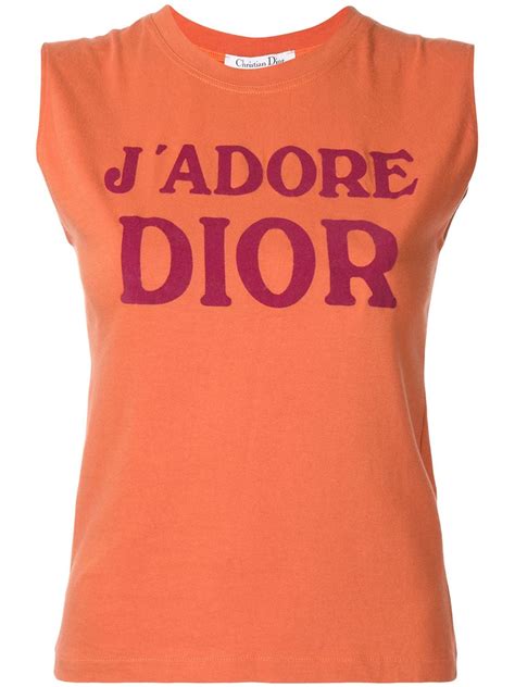 dior orange t shirt vintage|genuine christian dior tops.